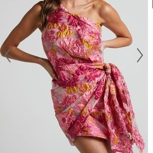 One shoulder mini dress